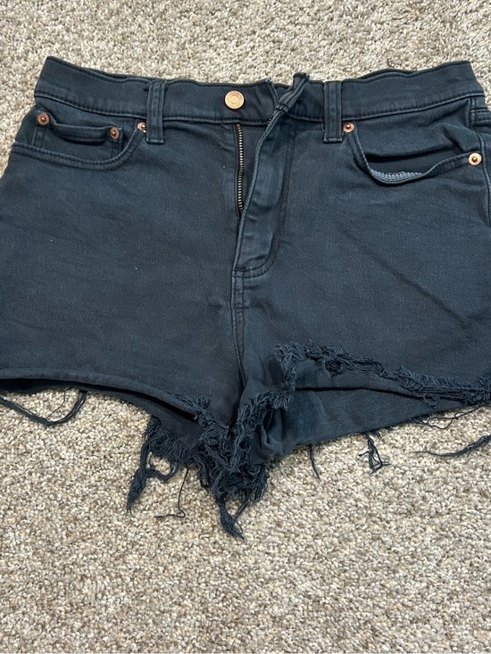 PINK Victoria's Secret Pants - PINK Victoria's Secret Black Distressed Denim Cutoff Shorts